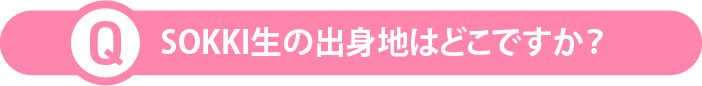 SOKKI生の出身地はどこですか？